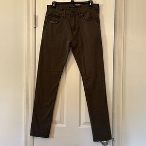 Men’s Lucky Brand Jeans 105 Slim Taper Hunter Green Color